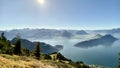 View on Lake Lucerne from Mountain Top