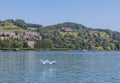 View on the Lake Lucerne in summer Royalty Free Stock Photo