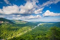 View of Lake Lure from Chimney Rock State Park, North Carolina. Royalty Free Stock Photo