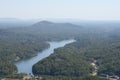 A view of Lake Lure North Carolina Royalty Free Stock Photo