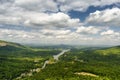 View at Lake Lure in North Carolina from Chimney rock Royalty Free Stock Photo