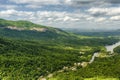 View at Lake Lure in North Carolina from Chimney rock Royalty Free Stock Photo