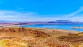 View of Lake Mead from the Historic Railroad Hiking Trail near the Hoover Dam Royalty Free Stock Photo