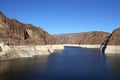 View of the Lake Mead from Hoover Dam in Nevada Royalty Free Stock Photo