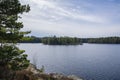 View of The Lake Meiko area in spring, Kirkkonummi, Finland