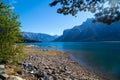 View of Lake Minnewanka in the Rockies