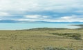 View of the lake in the Municipal Ecological Reserve Laguna Nimez, El Calafate, Patagonia Argentina. Royalty Free Stock Photo
