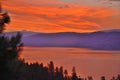 View of Lake Okanagan Shore At Dawn Near Kelowna BC Canada