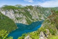 View of Lake Piva in Montenegro Royalty Free Stock Photo