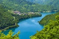 View of Lake Piva in Montenegro Royalty Free Stock Photo
