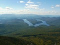 View of Lake Placid from Whiteface Mountain, Adiro Royalty Free Stock Photo