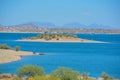 View of Lake Pleasant in Lake Pleasant Regional Park, Sonoran Desert, Arizona USA