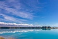 View of Lake Ruataniwha, south island, New Zealand Royalty Free Stock Photo