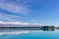 View of Lake Ruataniwha, south island, New Zealand Royalty Free Stock Photo