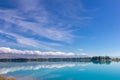 View of Lake Ruataniwha, south island, New Zealand Royalty Free Stock Photo