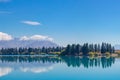 View of Lake Ruataniwha, south island, New Zealand Royalty Free Stock Photo