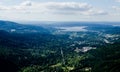 View of lake Sammamish and Issaquah from Poo Poo Point Royalty Free Stock Photo