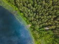 Lake Seliger from above. Russian landscape Royalty Free Stock Photo