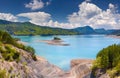 View of lake Serre-Poncon