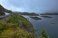 View of the lake Svartavatnet on the scenic route Ryfylke in Norway