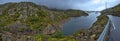 View of the lake Svartavatnet on the scenic route Ryfylke in Norway