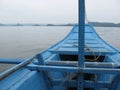 View of Lake Taal from a Bangka boat, Philippines Royalty Free Stock Photo