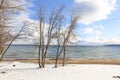 Lake Tahoe Scenic Winter Background