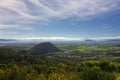 View of Lake Taupo from lookout at south end of lake, North Island, New Zealand