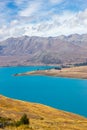 View of Lake Tekapo from Mount John observatory Royalty Free Stock Photo