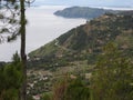 View of Lake Toba from the top of the hill Royalty Free Stock Photo