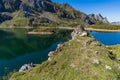 View of the Lake of the Valley in the Somiedo natural park in Asturias.