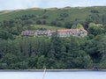 A view of the Lake Vyrnwy Hotel Royalty Free Stock Photo