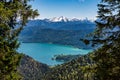 View of the lake Walchensee in the Alps of Bavaria, Germany