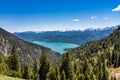 View of the lake Walchensee in the Alps of Bavaria, Germany