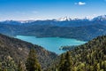 View of the lake Walchensee in the Alps of Bavaria, Germany