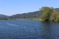 A view of Lake Whatcom and Sudden Valley marina Royalty Free Stock Photo