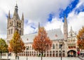 View on Lakenhal building in Ypres - Belgium Royalty Free Stock Photo