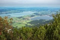 View of the lakes Ostallgau Royalty Free Stock Photo