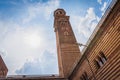 View of Lamberti Tower in Verona, Veneto, Italy, Europe, World Heritage Site Royalty Free Stock Photo