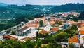 View of Lamego old city in northern Portugal. Nature.