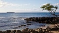 View of Lanai and Molokini Royalty Free Stock Photo