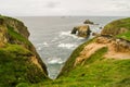 View of Lands End rocks, Cornwall Royalty Free Stock Photo