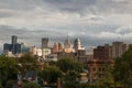 Detroit Skyline Midtown Afternoon Cass Corridor Royalty Free Stock Photo