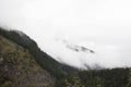 View landscape of alps mountain with clouds at Biberwier, Austria Royalty Free Stock Photo