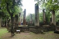 View landscape of buddha statue at Wat Phra Non in Kamphaeng Phet, Thailand