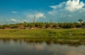 View of the landscape at the Chobe River in Botswana Royalty Free Stock Photo