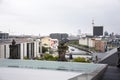 View landscape and cityscape of Berlin with spree river from Dem deutschen Volke or Reichstag National Imperial Diet Building on