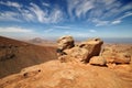 View of a landscape of Fuerteventura, Canary Islands, Spain, fro Royalty Free Stock Photo