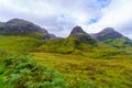 Landscape of Glencoe valley, in the West Highlands