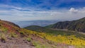 Landscape and Gulf of Naples viewed from Mount Vesuvius, Italy Royalty Free Stock Photo